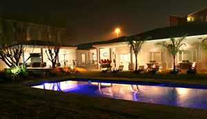 Pool at Night at Life The Aviator Hotel