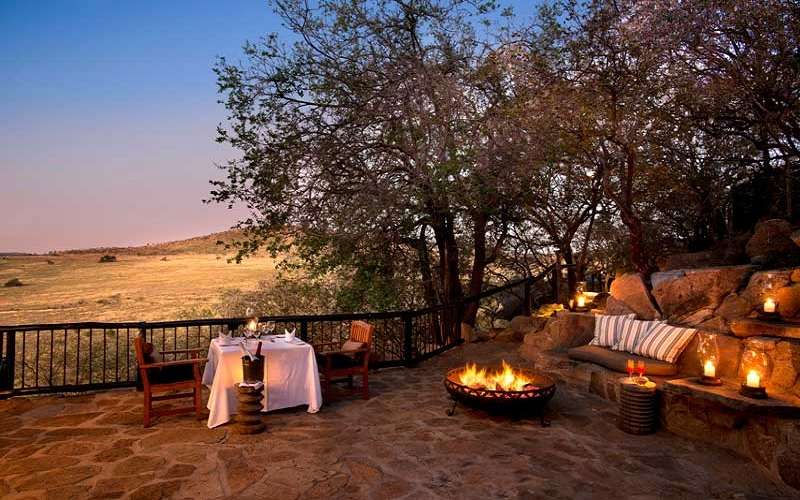 Tshukudu Bush lodge dinner
